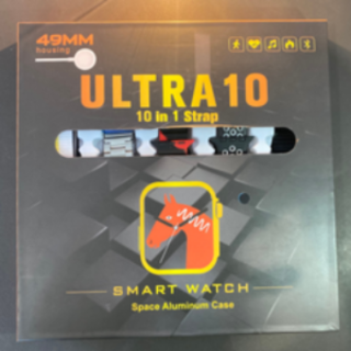 Smart Watch Ultra 10 in 1 Straps with 2.0″ HD Screen | 49mm | Wireless Charging | Android & IOS