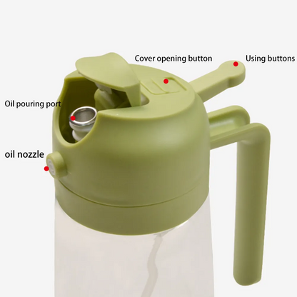 2in1 Oil Dispenser Bottle And Sprayer
