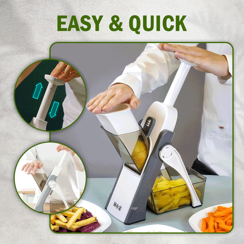 5 in-1 Multifunctional Vegetable Cutter Fruit And Vegetable Slicer (FREE DELIVERY 🚚)
