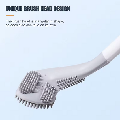 Silicone Soft Rubber Toilet Cleaner Brush (Buy 1 Get 1 Free)