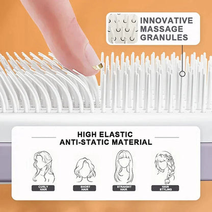 4-in-1 Self-Cleaning Hair Comb Brush (Free Delivery 🚚)