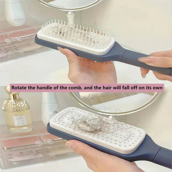 4-in-1 Self-Cleaning Hair Comb Brush (Free Delivery 🚚)